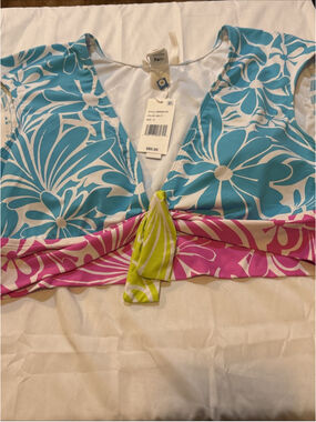 Bleu Rod Beattie - Sock It To Me Cap Sleeve Crop Top Size 14